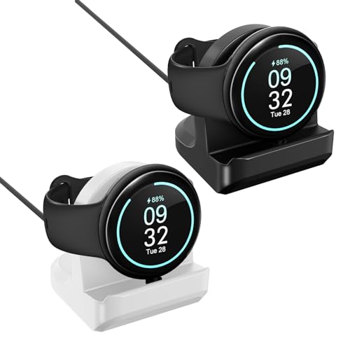 TiMOVO-Ständer, kompatibel mit Google Pixel Watch 3/Pixel Watch 2/Fitbit Ace LTE-Ladegerät, Rutschfester Ladeständerhalter mit integriertem Kabelmanagement-Steckplatz, vertikale Ladehalterung von TiMOVO