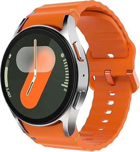 TiMOVO Soft Silicone Sport Band Kompatibel mit Samsung Galaxy 7/6/5/4 Strap 40/44mm, No Gap Bands kompatibel mit Galaxy FE 40mm, 5 pro 45mm, 6 Classic 43/47mm, 4 Classic 42/46mm, Orange TiMOVO Soft Silicone Sport Band Kompatibel mit Samsung Galaxy 7/6/5/4 Strap 40/44mm, No Gap Bands kompatibel mit Galaxy FE 40mm, 5 pro 45mm, 6 Classic 43/47mm, 4 Classic 42/46mm, Orange von TiMOVO