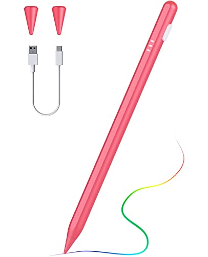 TiMOVO Stylus Stift, Eingabestift Kompatibel mit iPad 10./9./8./7./6. Generation, iPad Pro 11/12,9 2022, iPad Air 5/4/3, Mini 6/5, Neigungs- /Magnetisches Design, Pink von TiMOVO
