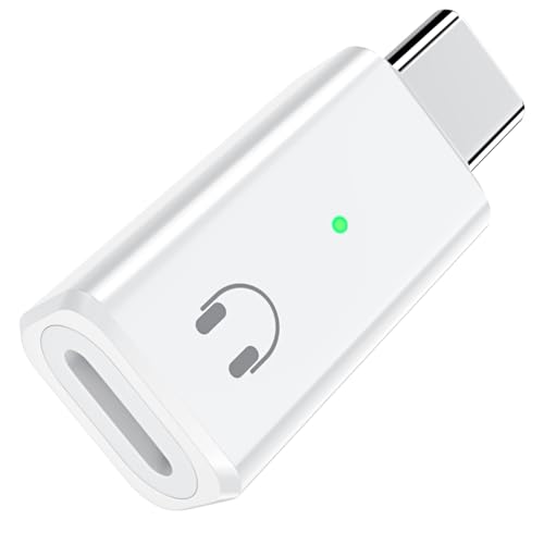 TiMOVO für Lightning auf USB C Audio Adapter, Adapter lightn-ing auf USB C Kopfhörer Adapter für iPhone 15/16 Serie, i-Pad Pro/Air,Galaxy S25/S24, Nicht zum Aufladen und Datenübertragung, Weiß von TiMOVO