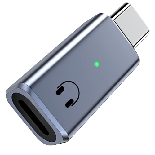 TiMOVO USB C auf Lightning Audio Adapter, Typ C Stecker auf Lightning Kopfhörer Kopfhörerbuchse Konverter für i-Phone 15/16 Serie,i-Pad Pro/Air, Galaxy S24,Nicht zum Aufladen und Datenübertragung-Grau von TiMOVO