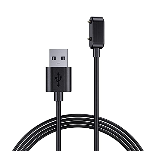TiMOVO USB Ladekabel Kompatibel mit Huawei Band 10 9 8 7 6/Honor Band 10 9 7 6/Honor Watch ES/Huawei Watch Fit Mini 5X, 1 Stück 1M Magnetische Ladekabel Ersatz Ladegerät Tragbar Ladestation, Schwarz von TiMOVO