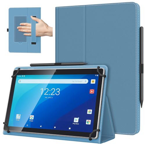TiMOVO Universal Hülle für 10,1 Zoll Android Tablet mit Stiftschlaufe, Leichtes & Faltbares Standhülle mit Handschlaufe für Alle 9-11 Zoll Touchscreen-Tabletten, Denim Blau TiMOVO Universal Hülle für 10,1 Zoll Android Tablet mit Stiftschlaufe, Leichtes & Faltbares Standhülle mit Handschlaufe für Alle 9-11 Zoll Touchscreen-Tabletten, Denim Blau von TiMOVO