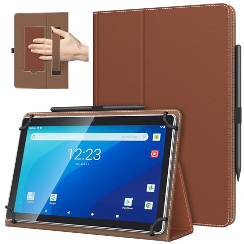 TiMOVO Universal Hülle für 10,1 Zoll Android Tablet mit Stiftschlaufe, Leichtes & Faltbares Standhülle mit Handschlaufe für Alle 9-11 Zoll Touchscreen-Tabletten, Kastanie TiMOVO Universal Hülle für 10,1 Zoll Android Tablet mit Stiftschlaufe, Leichtes & Faltbares Standhülle mit Handschlaufe für Alle 9-11 Zoll Touchscreen-Tabletten, Kastanie von TiMOVO