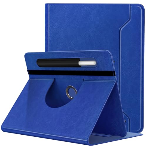 TiMOVO Universal Hülle für 9-11 inch Tablet, 360 Grad drehbarer Ständer Schutzhülle mit Stifttasche für 9 10 10.1 Inch Android Touchscreen Tablet, Hell blau von TiMOVO