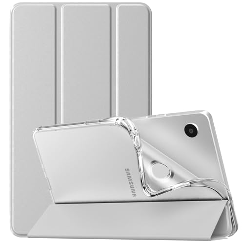 TiMOVO für Samsung Galaxy Tab A9 Hülle 8,7 Zoll 2023, Schlank Weich TPU-Schutzhülle mit Transluzent Mattiert Rückseite für das Neue Galaxy Tab A9 8,7 Zoll Tablet SM-X110/X115/X117, Silber Grau TiMOVO für Samsung Galaxy Tab A9 Hülle 8,7 Zoll 2023, Schlank Weich TPU-Schutzhülle mit Transluzent Mattiert Rückseite für das Neue Galaxy Tab A9 8,7 Zoll Tablet SM-X110/X115/X117, Silber Grau von TiMOVO