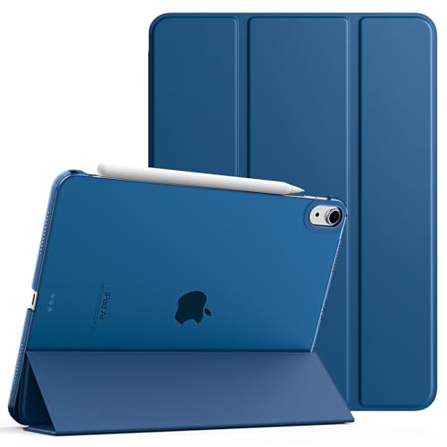 TiMOVO Hülle für iPad Air 11 Zoll (M3/M2-2025/2024), iPad Air 5./4. Generation (2022/2020) 10,9 Zoll Hülle, Schlank Schutzhülle mit Transparenter Rückseite, Auto Schlaf/Aufwach, Grau Blau von TiMOVO