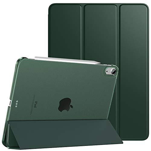 TiMOVO Hülle für iPad Air 11 Zoll (M3/M2-2025/2024), iPad Air 5./4. Generation (2022/2020) 10,9 Zoll Hülle, Schlank Schutzhülle mit Transparenter Rückseite, Auto Schlaf/Aufwach, Nachtgrün von TiMOVO