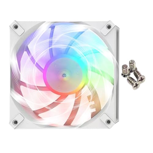 Tiajingzi Computer -Case -Lüfter, Cooling Case Lüfter - RGB Silent Slim CPU Kühlerkühler für Home Workplace Game PC Build, Luftstromoptimierungstools Tiajingzi Computer -Case -Lüfter, Cooling Case Lüfter - RGB Silent Slim CPU Kühlerkühler für Home Workplace Game PC Build, Luftstromoptimierungstools von Tiajingzi