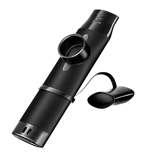 Metall Kazoo mit 5 Membranen - Einstellbarer Ton für Gitarre, Ukulele, Violine, Klavier, Keyboard - Mini Kazoos Musikinstrumente (Schwarz) von TianChunyue