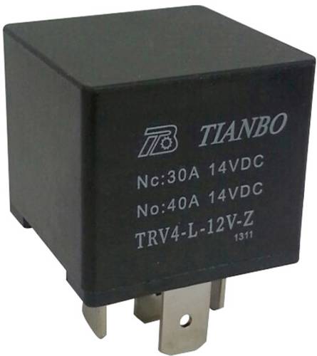 Tianbo Electronics TRV4 L-12V-Z Kfz-Relais 12 V/DC 1 Wechsler von Tianbo Electronics