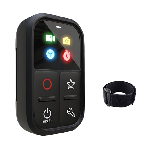 Tiandirenhe Kabellose Fernbedienung kompatibel mit GoPro Hero 13/12/11/11Mini/10/9/8/Max, Drahtlose Smart-Fernbedienung, LED Bunter, 80m Reichweite mit Handschlaufe zur USB-Ladekabel Tiandirenhe Kabellose Fernbedienung kompatibel mit GoPro Hero 13/12/11/11Mini/10/9/8/Max, Drahtlose Smart-Fernbedienung, LED Bunter, 80m Reichweite mit Handschlaufe zur USB-Ladekabel von Tiandirenhe