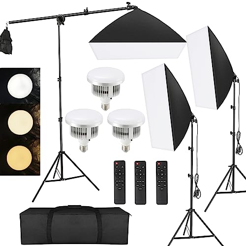Tiandirenhe Softbox Set Fotostudio 3 Pack, 85W 50 x 70cm Softbox LED Beleuchtung Set mit 2800K-5700K, Vollverstellbare lichtstativ für YouTube, Tiktok Videoaufnahmen, Studio Porträts Tiandirenhe Softbox Set Fotostudio 3 Pack, 85W 50 x 70cm Softbox LED Beleuchtung Set mit 2800K-5700K, Vollverstellbare lichtstativ für YouTube, Tiktok Videoaufnahmen, Studio Porträts von Tiandirenhe