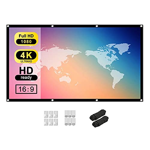 Tiardey 100Inch 16: 9 HD-Projektionswand leinwand Beamer,Beamer leinwand,leinwand Beamer rolloIndoor Outdoor Tragbare Faltbare Leinwand Projektorbildschirm für Heimkino-Unterstützung Weicher Vorhang Tiardey 100Inch 16: 9 HD-Projektionswand leinwand Beamer,Beamer leinwand,leinwand Beamer rolloIndoor Outdoor Tragbare Faltbare Leinwand Projektorbildschirm für Heimkino-Unterstützung Weicher Vorhang von Tiardey