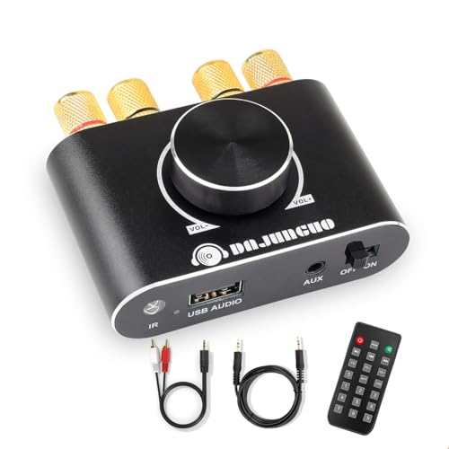 Tiardey 2.0 Kanal 20 W + 20 W Bluetooth-Verstärker X15H Audioverstärker mit Fernbedienungsfunktion von Tiardey
