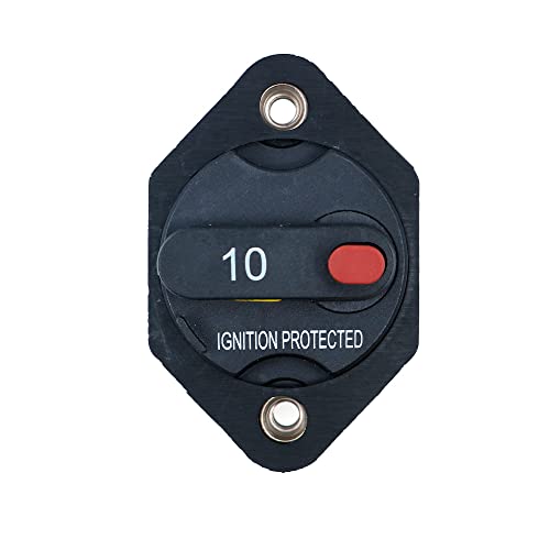 Tiardey Sicherungswechselrichter mit manuellem Reset-Knopf für Auto-LKW-RV-Marine-Anhänger, wasserdicht,12V-32V – 10A von Tiardey