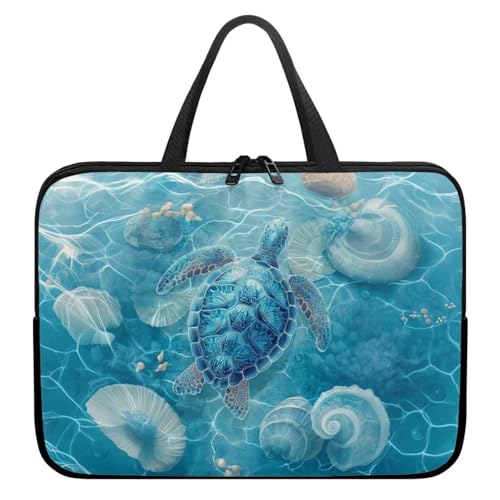 Tiasarato Sea Turtle Blue Compact 17 Zoll Laptop-Tasche mit Tragegriff oben, leicht, dünn, für Damen, Arbeit, Reisen, Outdoor, Computer-Schutzhülle Tiasarato Sea Turtle Blue Compact 17 Zoll Laptop-Tasche mit Tragegriff oben, leicht, dünn, für Damen, Arbeit, Reisen, Outdoor, Computer-Schutzhülle von Tiasarato