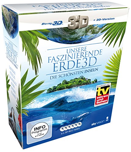 Unsere faszinierende Erde 3D - Die schönsten Inseln, Die Komplettbox (Limited Edition auf 6 3D Blu-rays) (SKY VISION) [3D Blu-ray + 2D Version] von Tiberius Film