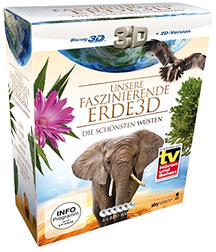 Unsere faszinierende Erde 3D - Die schönsten Wüsten, Die Komplettbox (Limited Edition auf 6 3D Blu-rays) (SKY VISION) [3D Blu-ray + 2D Version] von Tiberius Film