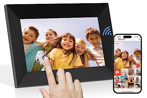 Digitaler Bilderrahmen WLAN 7 Zoll Touchscreen Elektronischer Bilderrahmen mit 16GB Speicher, Auto-Rotate, Fotos und Videos über APP Frameo Teilen-Geschenk für Eltern/Ehepaare/Freunde/Familie von Tibuta