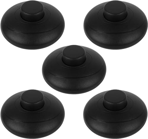 5 Stück Rund Fußschalter Schwarz Fußtretschalter 250V/2A Tretzwischenschalter Zwischenschalter Schnurschalter Universal Fußdimmer für Stehlamp Kleingeräte Lampe 5 Stück Rund Fußschalter Schwarz Fußtretschalter 250V/2A Tretzwischenschalter Zwischenschalter Schnurschalter Universal Fußdimmer für Stehlamp Kleingeräte Lampe von Ticeed