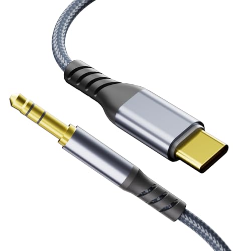 Ticenpe USB C auf Aux Kabel 1.2M, USB Typ C auf Klinke Kabel 3.5mm Audio Aux Kabel für iPhone 16/15 Pro Max iPad Hua-wei P70/P60/P50/P40 Galaxy S24/S23/S22 Pixel, Car Stereos Ticenpe USB C auf Aux Kabel 1.2M, USB Typ C auf Klinke Kabel 3.5mm Audio Aux Kabel für iPhone 16/15 Pro Max iPad Hua-wei P70/P60/P50/P40 Galaxy S24/S23/S22 Pixel, Car Stereos von Ticenpe