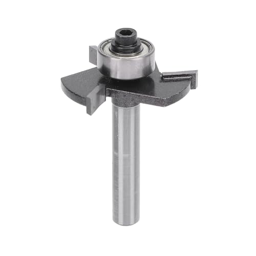 T-förmiger Fräser, 1/4 Zoll Schaft, 3 Zähne, Kugellager, Schlitzfräser, für Holz, Sperrholz, 5/32 Schnitthöhe T-förmiger Fräser, 1/4 Zoll Schaft, 3 Zähne, Kugellager, Schlitzfräser, für Holz, Sperrholz, 5/32 Schnitthöhe von Ticfox
