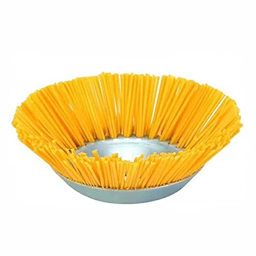 Ticfox Unkrautbürste Nylon Fugenbürste, Wildkrautbürste für Motorsense, Nylon Unkrautbekämpfung Bürste Trimmer für Gras Bürste Cutter Unkrautbekämpfung Bürste Rasenmäher Garten Schneidwerkzeuge von Ticfox