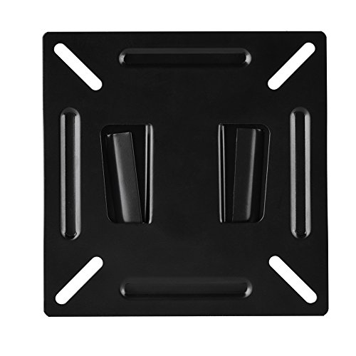 Ticfox Wandhalterung für Computermonitor, geeignet für 12-24 Zoll TV-Monitor Wandhalterung, maximale Belastung 10kg,Metall,Schwarz von Ticfox