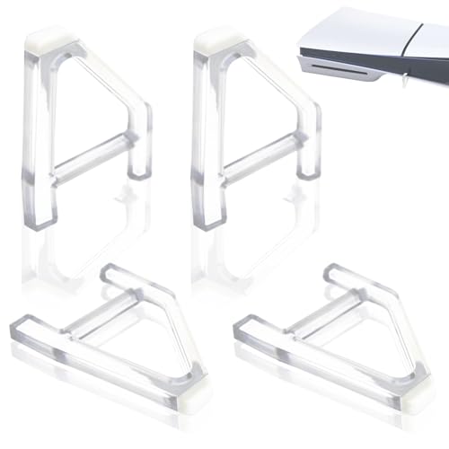 TiciKim Ständer für PS5, schlank, horizontaler Ständer für PS5, horizontale Platzierung, kompatibel mit Sony PlayStation 5 Disc Edition Zubehör, transparent, 4 Stück TiciKim Ständer für PS5, schlank, horizontaler Ständer für PS5, horizontale Platzierung, kompatibel mit Sony PlayStation 5 Disc Edition Zubehör, transparent, 4 Stück von TiciKim