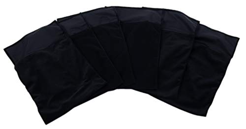 TIckiT 72451 Discovery Bag 6er Set Soft Black Velvet Bags Maschinenwaschbar von TickiT