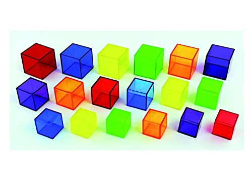 TickiT 73089 Translucent Cube Set, 54 Pieces, Translucent von tickit