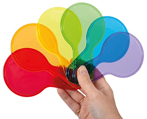 TickiT 73109 Translucent Colour Mixing Paddles - 6 Colours, Primary & Secondary. von tickit