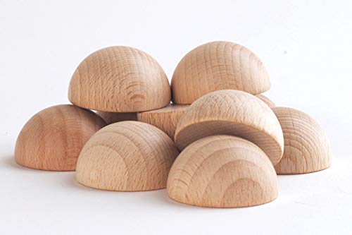 TickiT 73883 Wooden Semipheres Heuristic Play, Pack of 10 von tickit