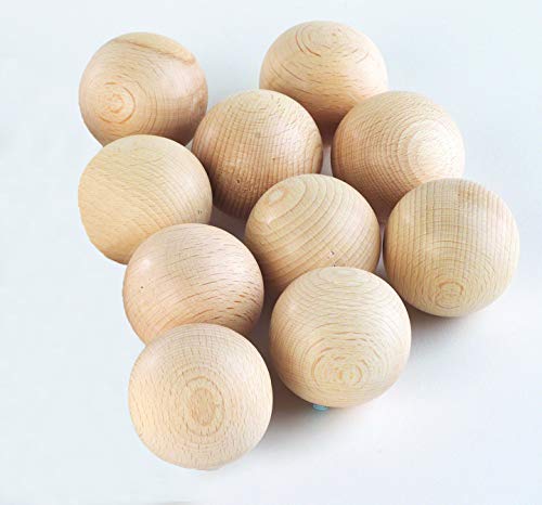 TickiT 73944 Wooden Heuristic Balls 60mm, Pack of 10 von tickit