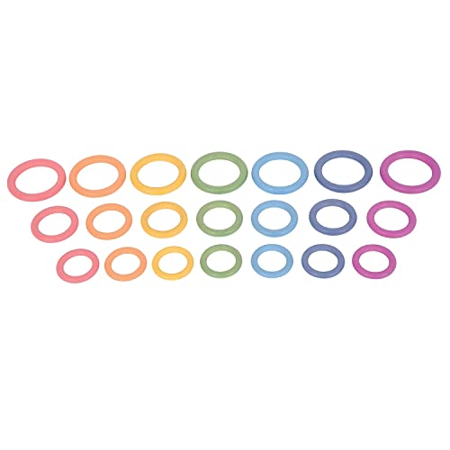 TickiT 73977 Rainbow Wooden Rings - Pack of 21 von tickit