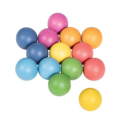 TickiT 73991 Rainbow Wooden Balls - Pack of 14 von tickit
