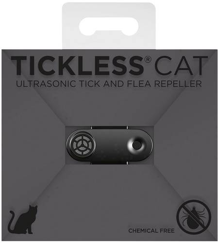 Tickless Cat Cat01BL Ultraschall Zeckenschutz (L x B x H) 38 x 16.5 x 15.6mm Schwarz 1St. von Tickless