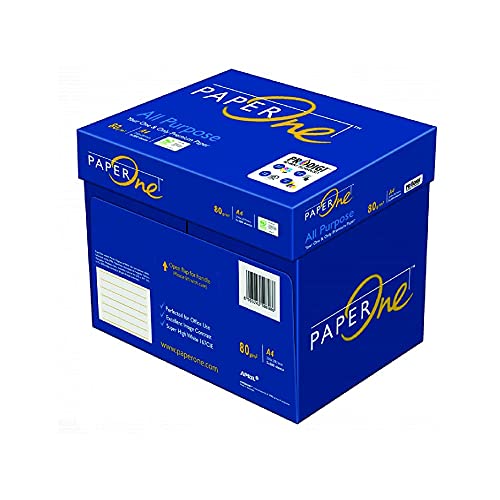 Paperone All Purpose Premium Papier A4, 21 x 29,7 cm, für Büro, Druck und Kopien – Format A4 – 80 g, Packung mit 5 Ries à 500 Blatt (1 Packung – 5 Ringe) von Tickoffice