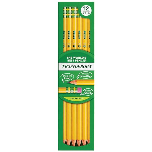 Dixon Ticonderoga Presharpened #2 Pencils 12/Pkg-Yellow von Ticonderoga