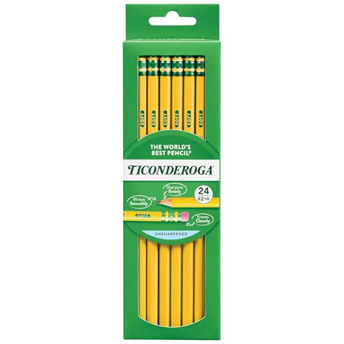 Dixon Ticonderoga wood-cased # 2 Bleistifte box mit 24 gelb Dixon Ticonderoga wood-cased # 2 Bleistifte box mit 24 gelb von Dixon Ticonderoga