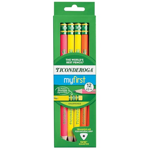 My First® Tri-Write™ Wood-Cased Pencils, Neon Assorted, 12 Count von Ticonderoga