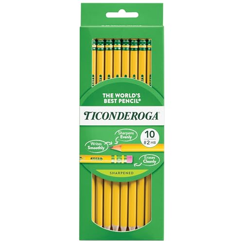 Pencil, Ticonderoga, No.2, 10/CD, Yellow, Sold as 1 Package von Ticonderoga