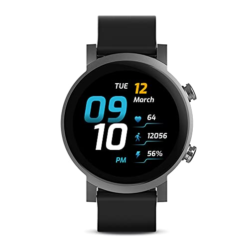 Ticwatch E3 Smartwatch für Herren Wear OS von Google mit Qualcomm Snapdragon Wear 4100+ Dual-System-Plattform Google Pay GPS Herzfrequenzüberwachung Stressmanagement iOS und Android kompatibel von Ticwatch