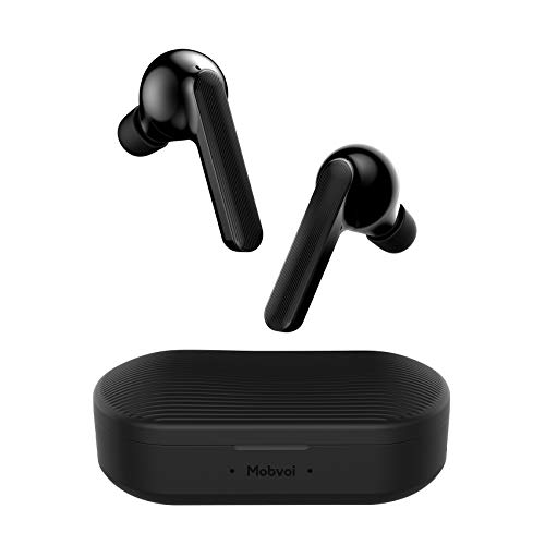 Ticwatch Earbuds Gesture Drahtlose In-Ear-Kopfhörer Unabhängige Verbindung mit Bluetooth 5.0 Dual-Mic Noise Cancelling 50H Spielzeit mit Ladekoffer Black von Ticwatch