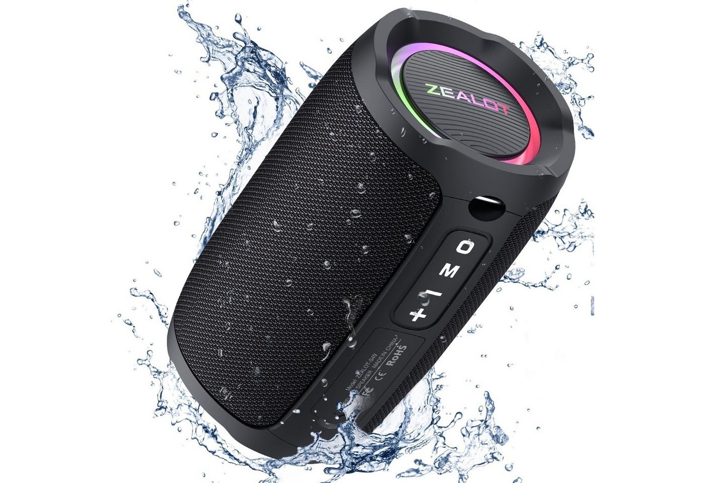 Tidyard ZEALOT S49 Bluetooth-Lautsprecher (Bluetooth, True Wireless Stereo Fnktion, HiFi-Sound) von Tidyard