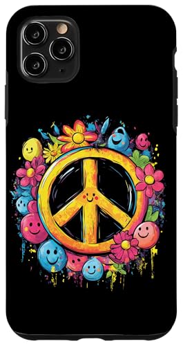 Peace Zeichen der Freiheit Blumen Hippie farbenfrohes Hülle für iPhone 11 Pro Max Peace Zeichen der Freiheit Blumen Hippie farbenfrohes Hülle für iPhone 11 Pro Max von Tie Frieden Zeichen Outfit for make love