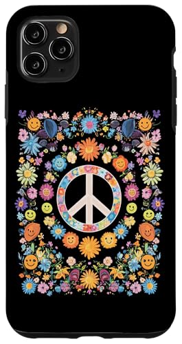 Peace Zeichen der Freiheit Blumen Hippie farbenfrohes Hülle für iPhone 11 Pro Max Peace Zeichen der Freiheit Blumen Hippie farbenfrohes Hülle für iPhone 11 Pro Max von Tie Frieden Zeichen Outfit for make love