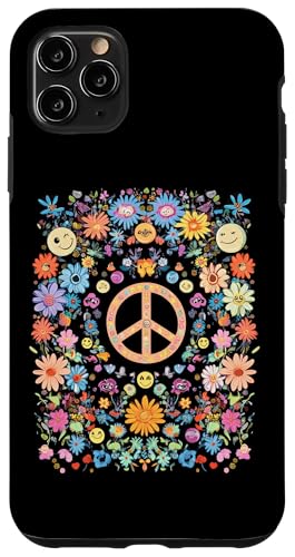 Peace Zeichen der Freiheit Blumen Hippie farbenfrohes Hülle für iPhone 11 Pro Max Peace Zeichen der Freiheit Blumen Hippie farbenfrohes Hülle für iPhone 11 Pro Max von Tie Frieden Zeichen Outfit for make love