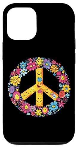 Peace Zeichen der Freiheit Blumen Hippie farbenfrohes Hülle für iPhone 12/12 Pro Peace Zeichen der Freiheit Blumen Hippie farbenfrohes Hülle für iPhone 12/12 Pro von Tie Frieden Zeichen Outfit for make love